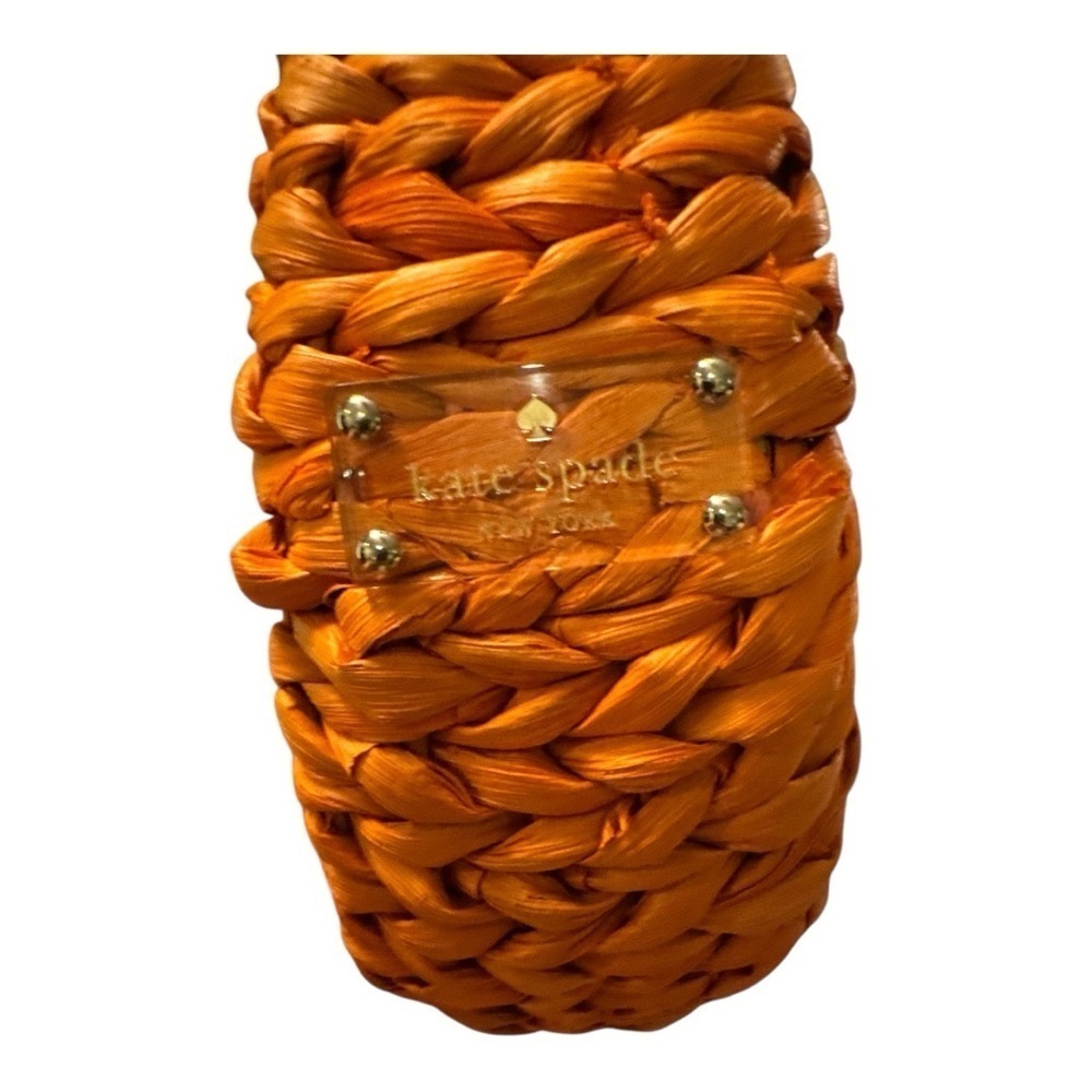 Kate Spade Rare Orange Slice with a Twist Wicker Straw Bag Collectors Dream - Picture 6 of 8